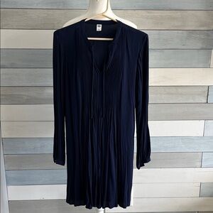 Old Navy Dark Blue Long Sleeve Dress